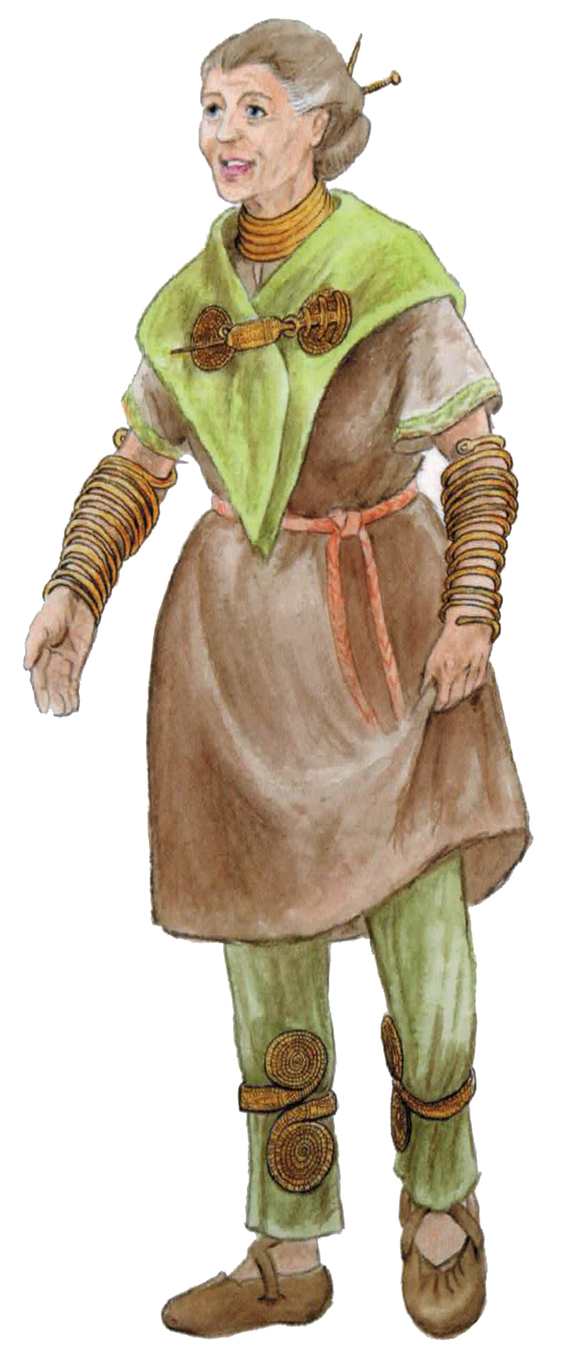 Abb 8 Bronzezeitliche Frau mit Bronzeschmuck